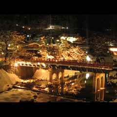 冬の中橋（夜景）