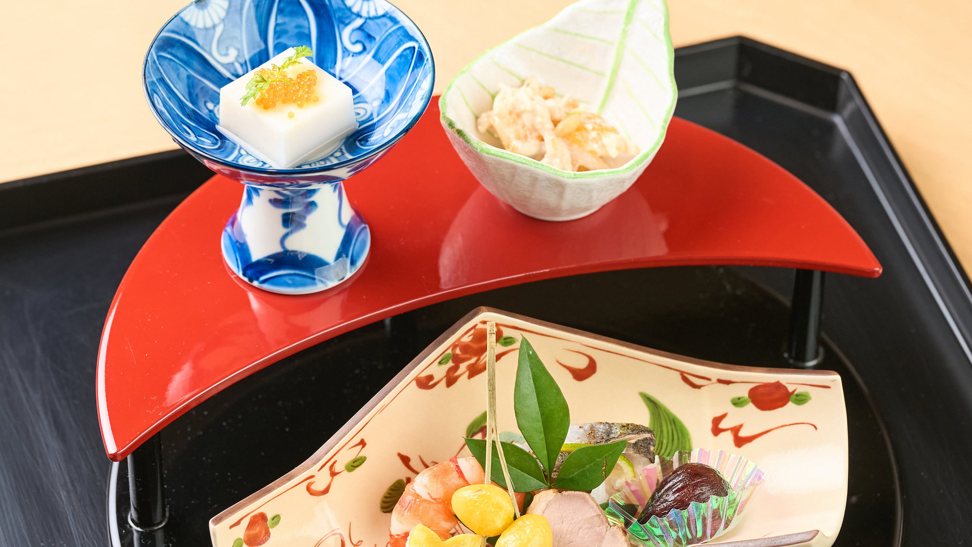 【夕食一例】四季折々の鹿児島の食材をつかった会席料理