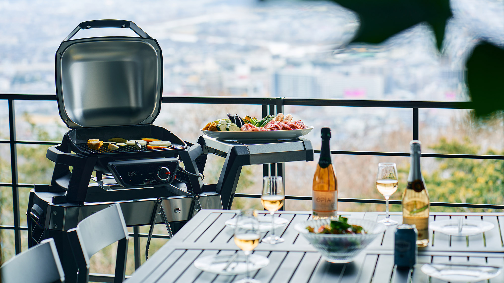 ・【絶景バレルサウナ付スイート】テラスではBBQもお楽しみいただけます（食材はご用意ください）