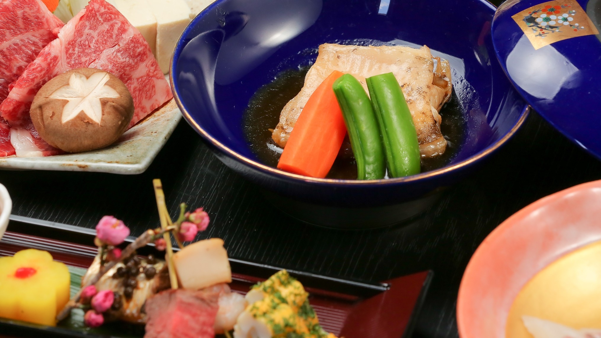 ■≪至極の三大美味≫■☆にいがた和牛☆旬鮮お造り☆特製キンキの煮付け☆季節が薫る彩り膳【美味探求】