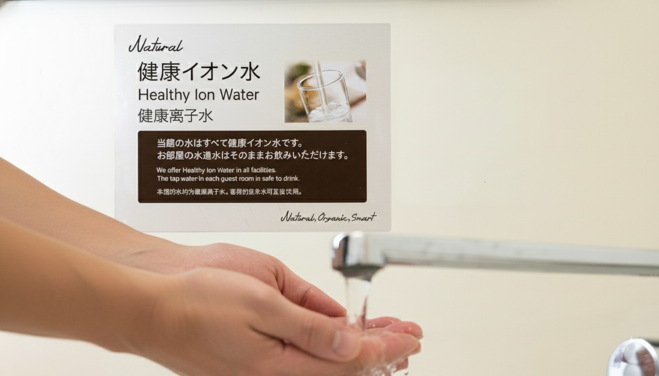 カラダに浸透しやすい健康イオン水使用