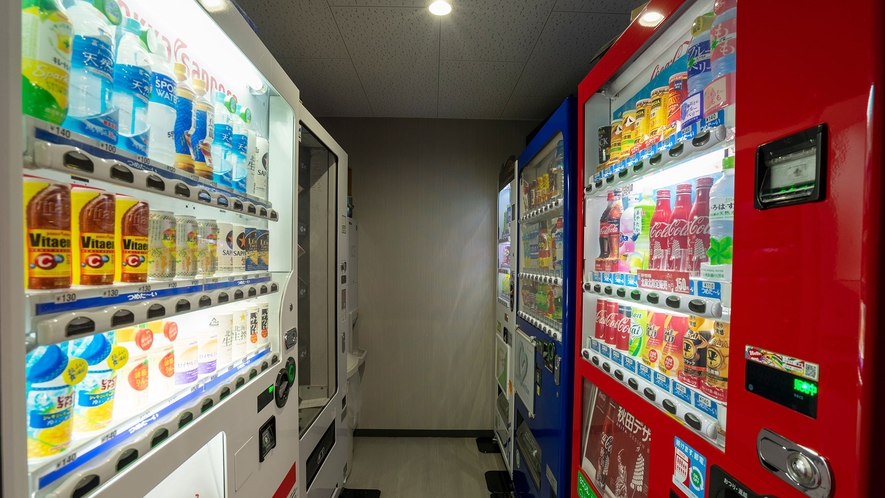 ・清涼飲料水の自販機も設定しております