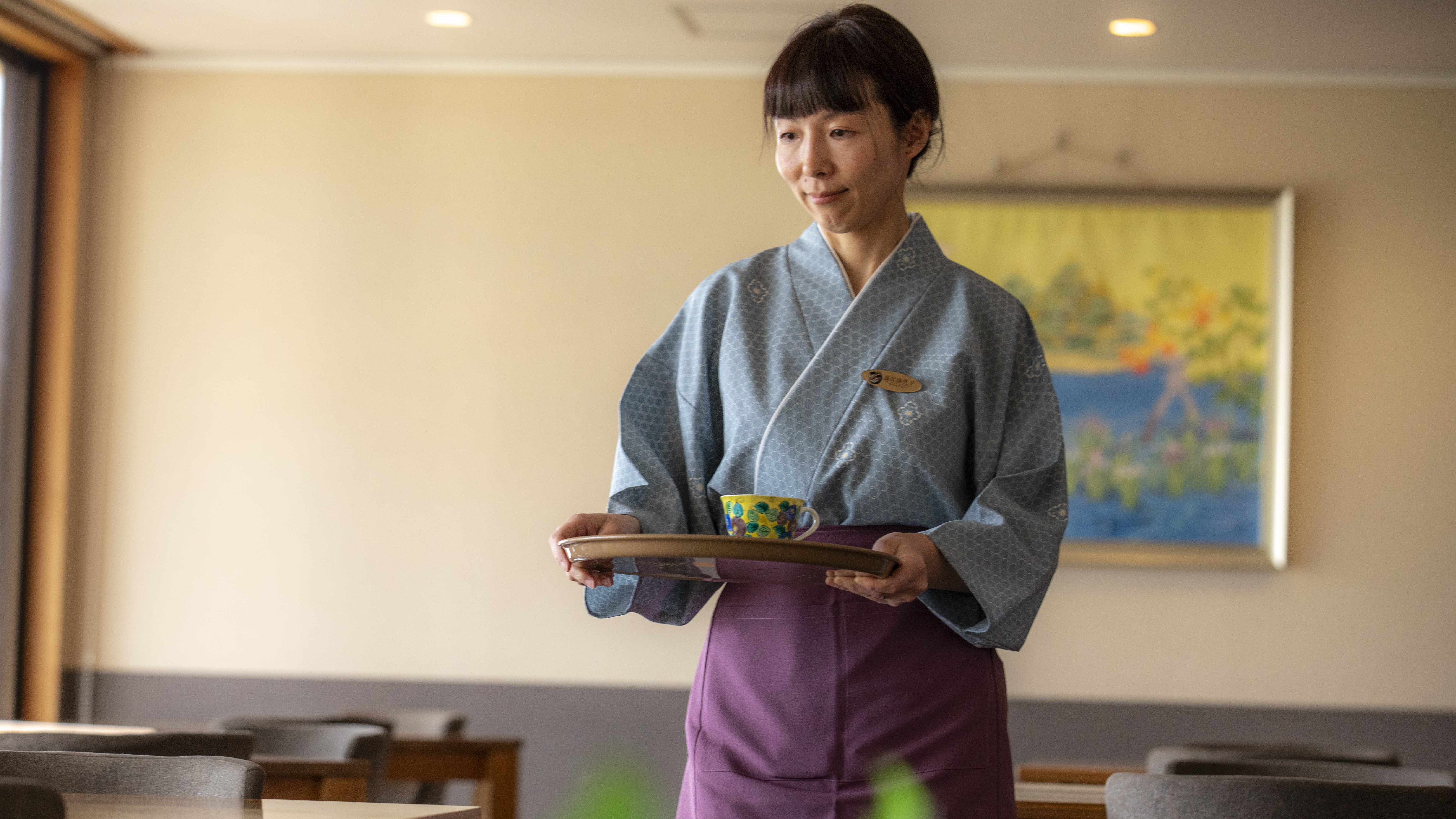 【スタッフ】心を込めて、自家焙煎（コーヒー）の一杯をお届け。