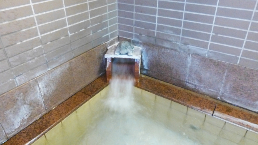 *大浴場(女湯)　開湯から700年を数える、全国有数のラジウム温泉(放射能温泉)です。