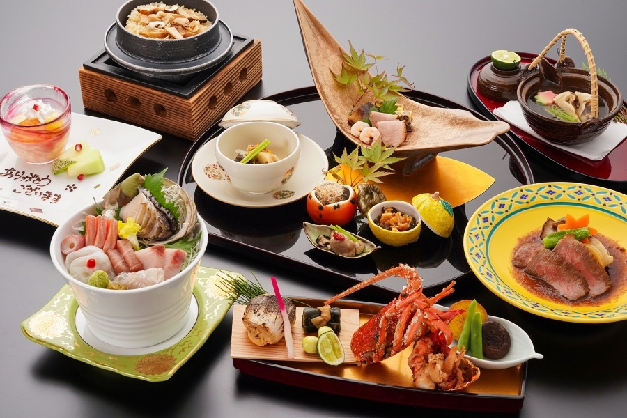 ◆松茸料理3品・伊勢海老の鬼殻焼き・米沢牛サーロインステーキ◆料亭個室で贅沢に味わう厳選会席プラン