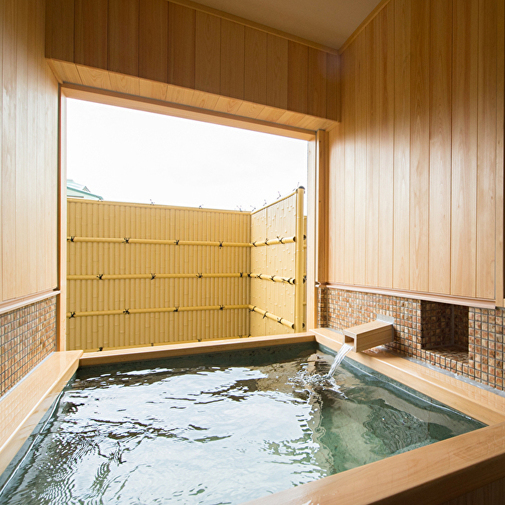 温泉風呂付6畳+ツインの部屋風呂