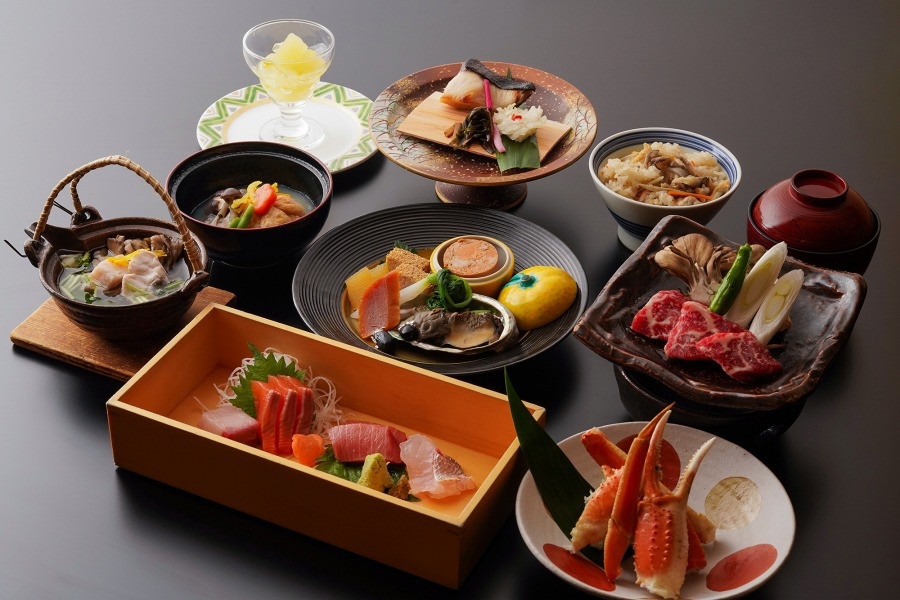 料理重視の個室宴会プラン♪ズワイガニと上州牛！冬のグループ向け会席〈乾杯用ドリンク付き〉