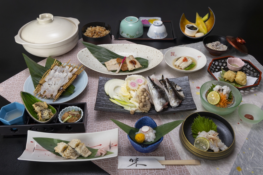＜一人旅歓迎＞鱧御膳・極■二種焼き→三種焼き＋焼霜＋寿司＋まぶし追加！【お子様付き添い歓迎！】