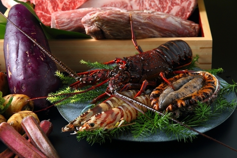 【GW限定】＜至福の饗宴 ＞伊勢海老・朋輩牡蠣・鮑・知多牛ステーキ＆しゃぶしゃぶ≪最上級会席〜飛鳥≫