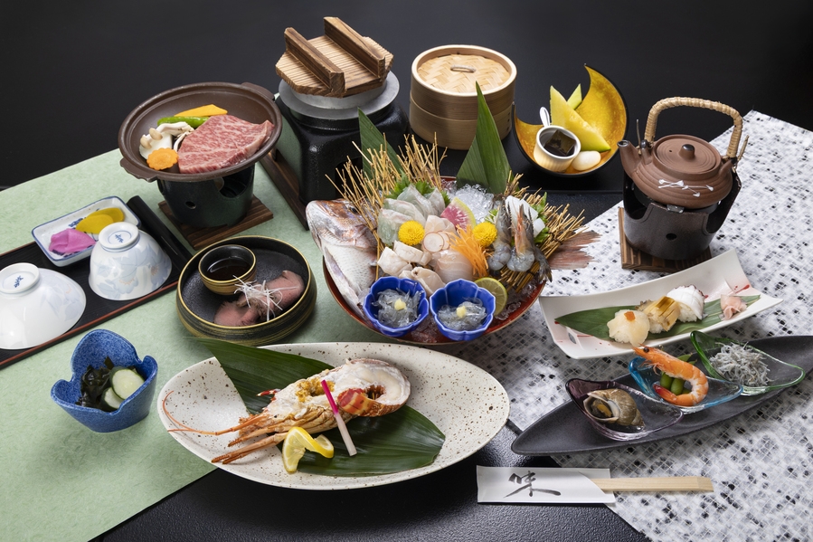 ＜一人旅歓迎＞【ペットと一緒にお泊り】お肉もお魚も贅沢プラン！知多牛ステーキ100ｇ 