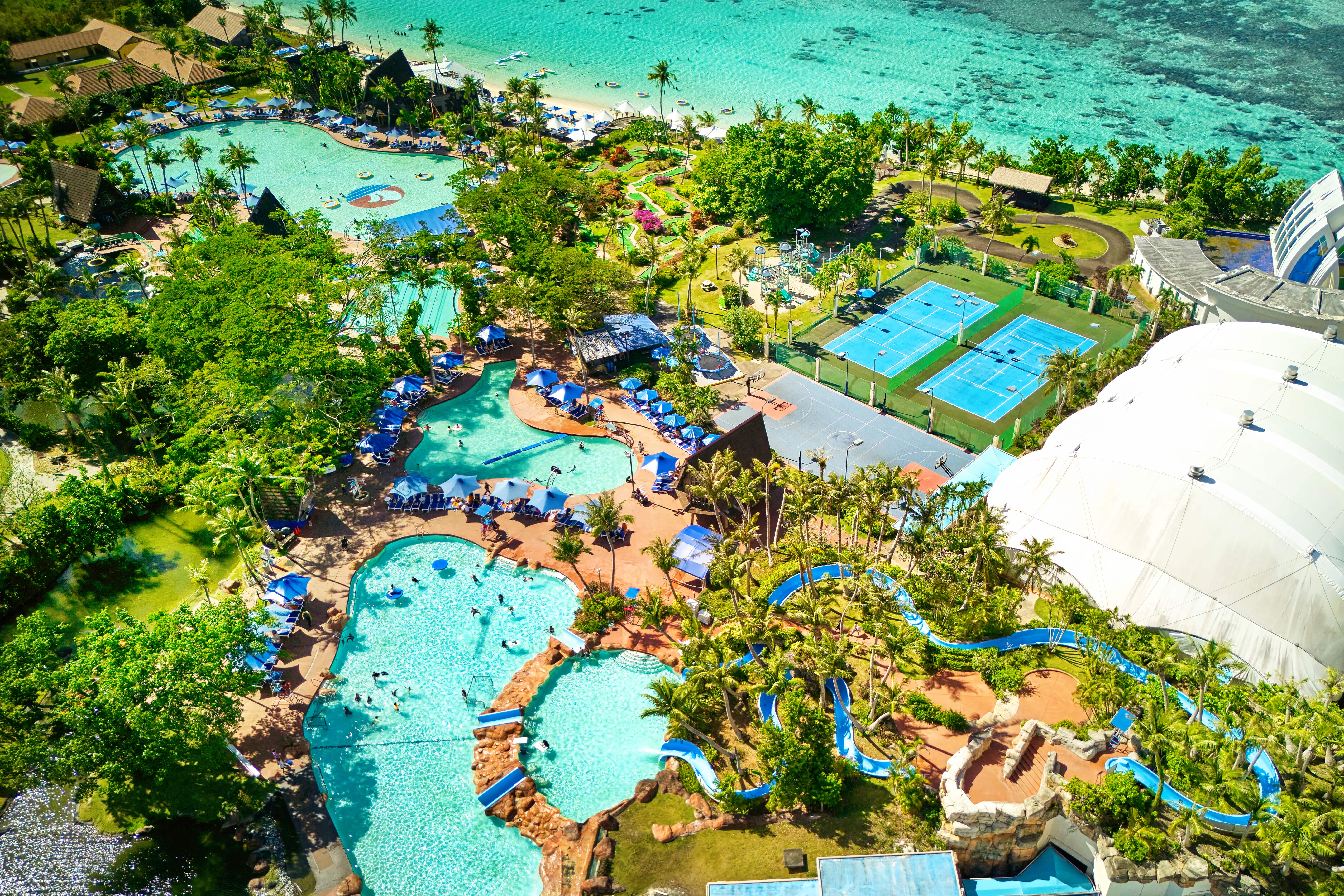 ウォーターパーク空撮