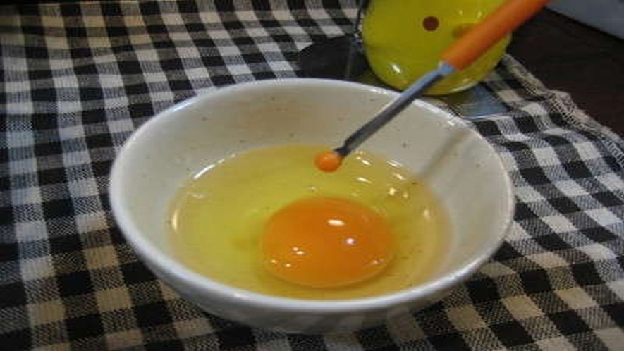 新米フェア　卵かけご飯(地元会田養鶏さんの「健やかたまご」)