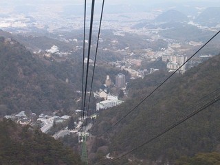 ロープウェイからの有馬温泉