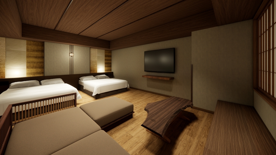 【新設客室開設記念プラン】半露天風呂付客室２食付　専用ラウンジ利用特典付き