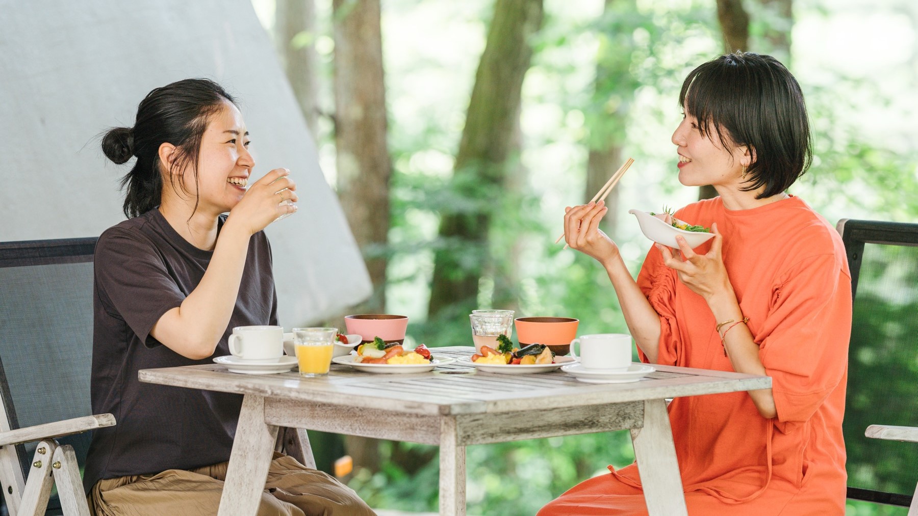 森に包まれたグランピングキャビン・ちいさな客室で、上質な旅を。【朝食付】