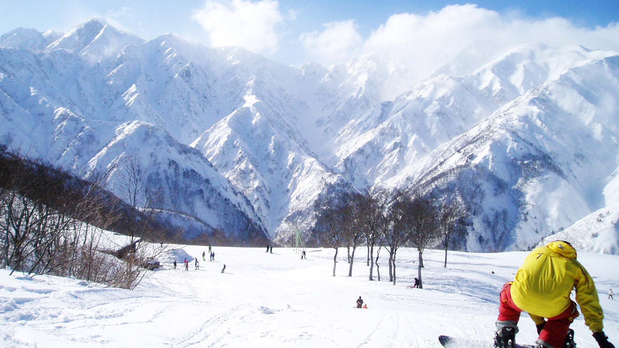 【冬の白馬スキー場】