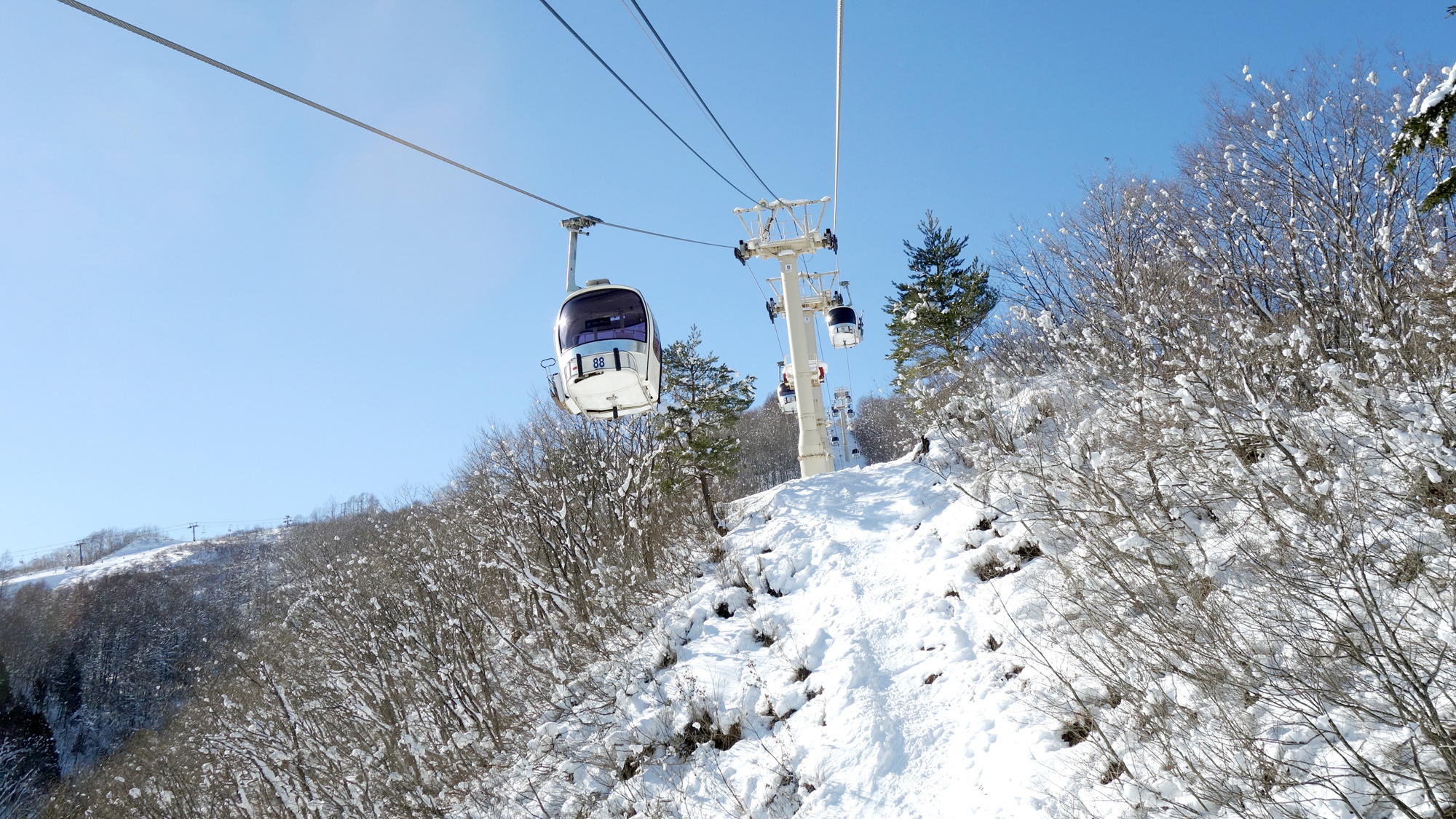 【白馬・八方のゴンドラ】