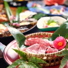 名物☆伊賀牛と海鮮のあみ焼き料理。