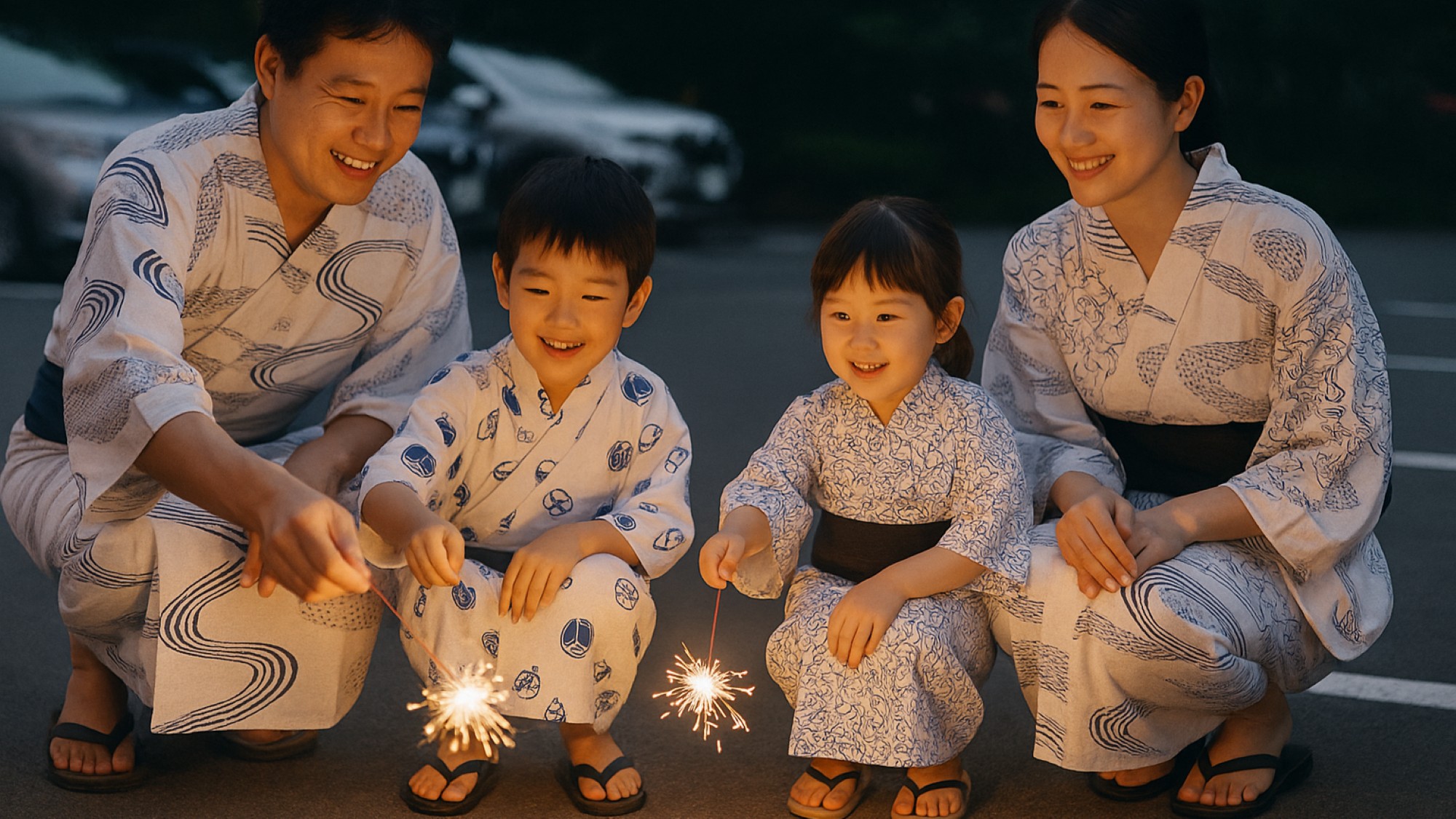 夏休み　お子様に花火をプレゼント