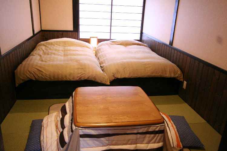 Main building, 6 tatami Japanese-style room with steps, winter kotatsu