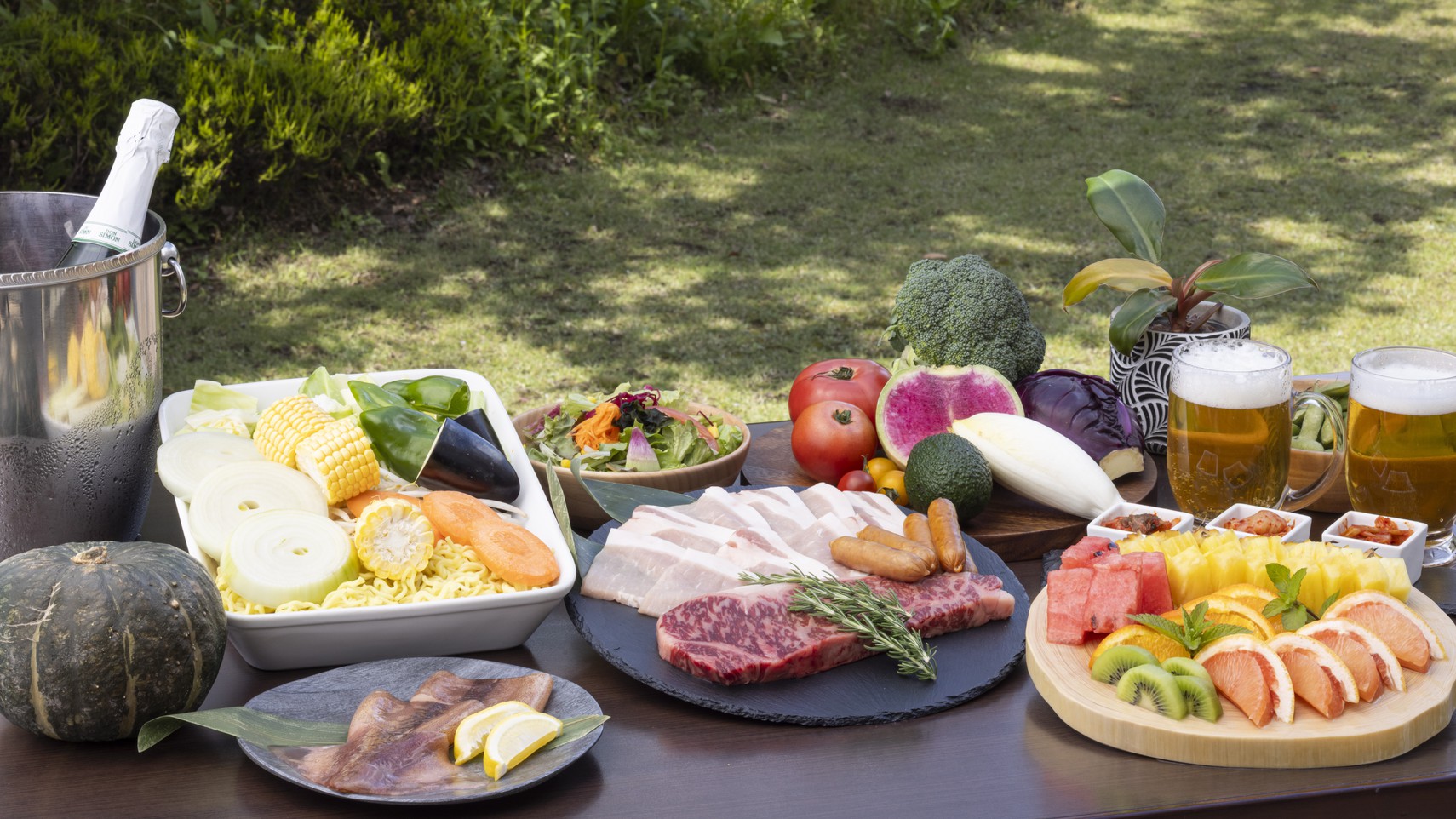 群馬ブランド 上州牛の Dinnerバーベキュープラン｜ワンドリンク付