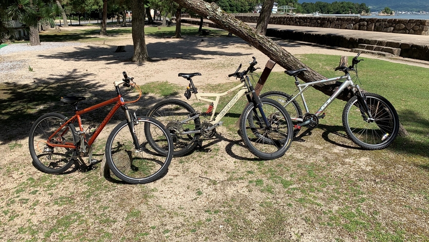 『レンタサイクル』宮島の自然を楽しむには自転車が一番！レンタサイクルは500円／日