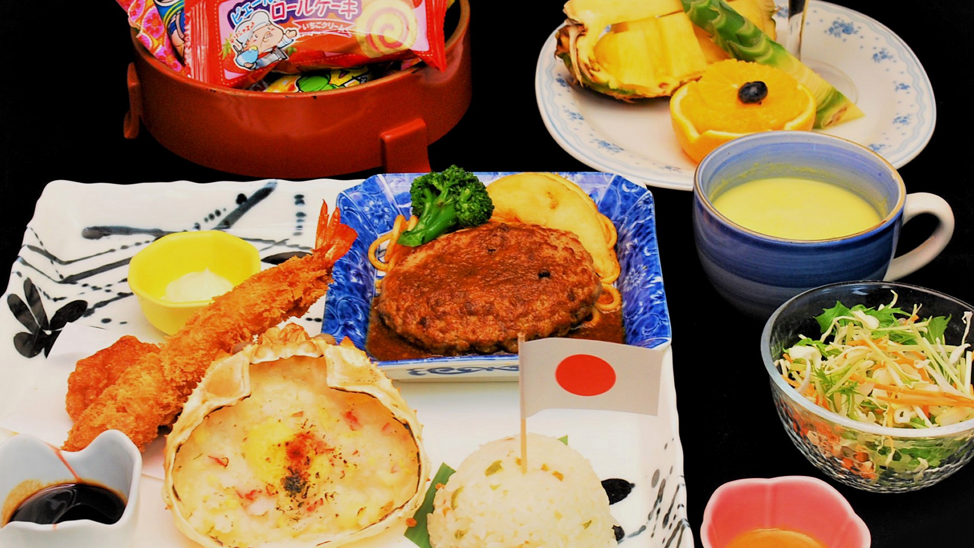 幼児用の夕食　洋ランチ