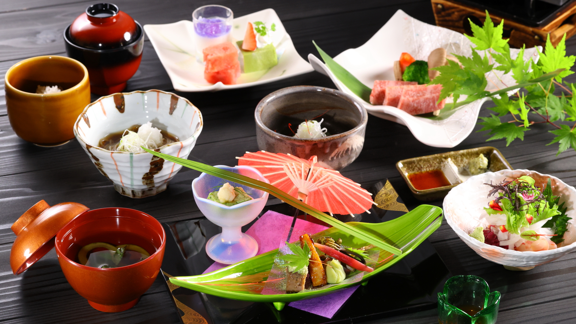 ミニ懐石コース　初夏のお料理一例