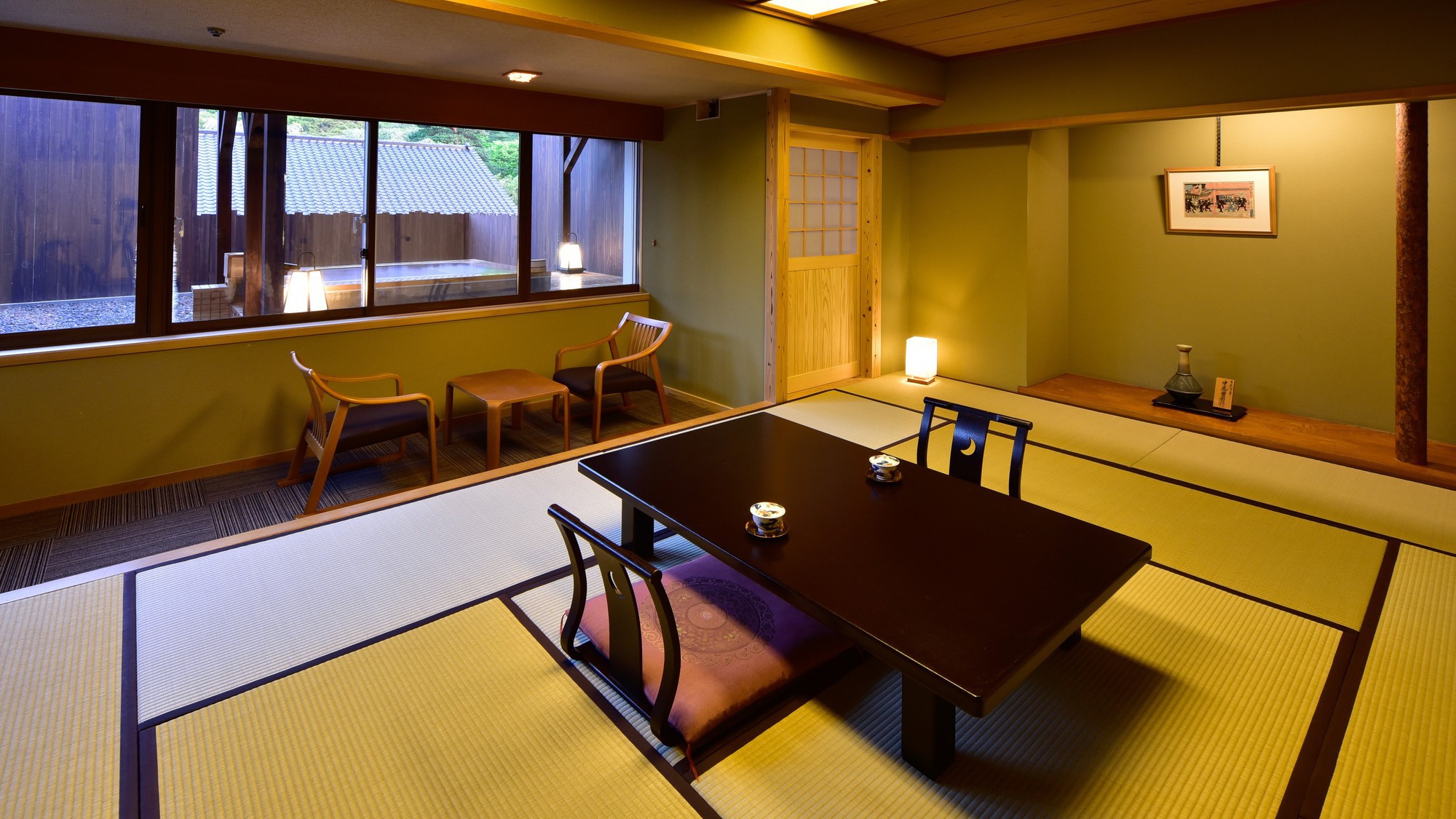 【露天風呂付】本館4階◆和室12畳セパレートバス・トイレ付の客間