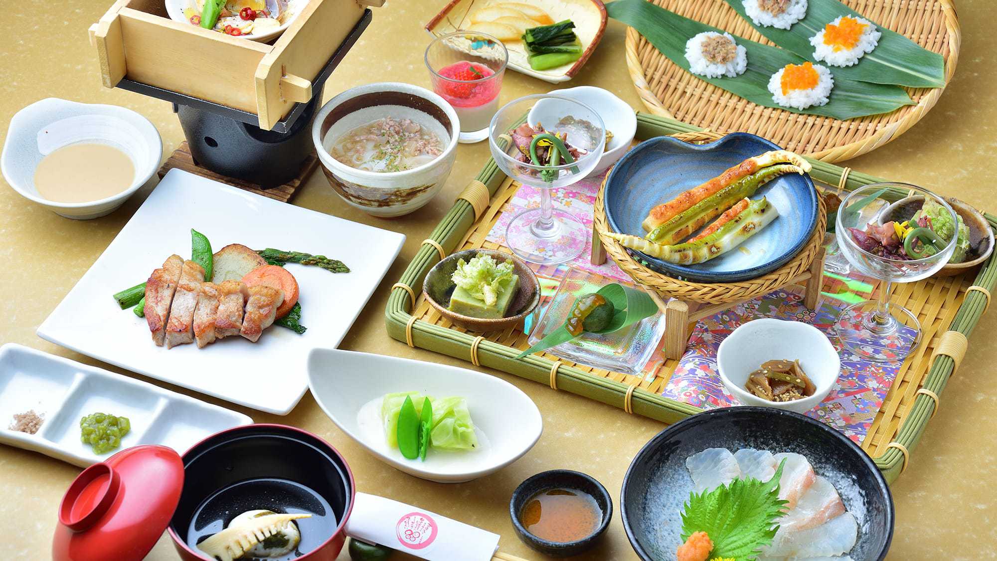 【ふるやのスタンダード旬菜料理プラン】地元の高原野菜、地場産の山菜を堪能！