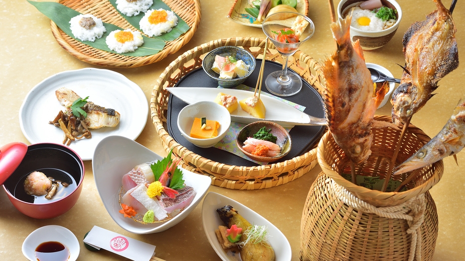 【旬魚焼串プラン】新潟の海の幸を焼串で堪能！旬魚焼串お一人様一本付き！