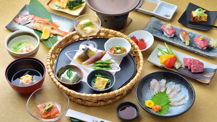 【のどぐろと国産牛プラン】ふるや自慢の贅沢二大味覚を堪能！