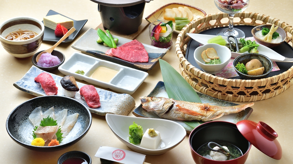 【のどぐろと国産牛プラン】ふるや自慢の贅沢二大味覚を堪能！