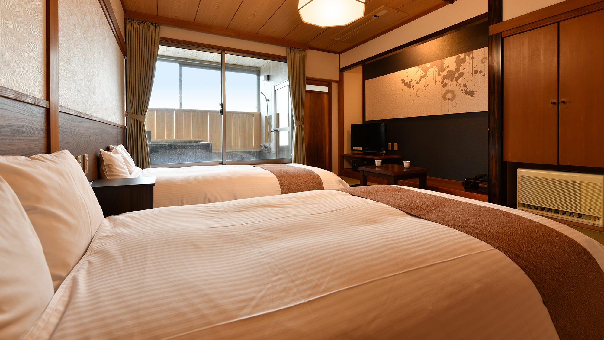 源泉かけ流し【温泉付き和風ツイン】細雪・粉雪