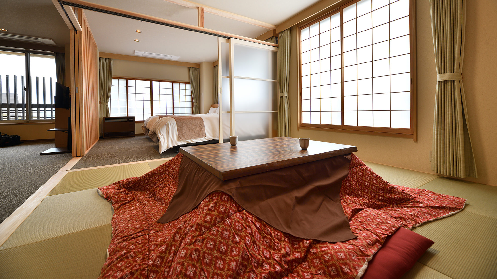 源泉かけ流し【温泉付きスイート和洋客室】華雪