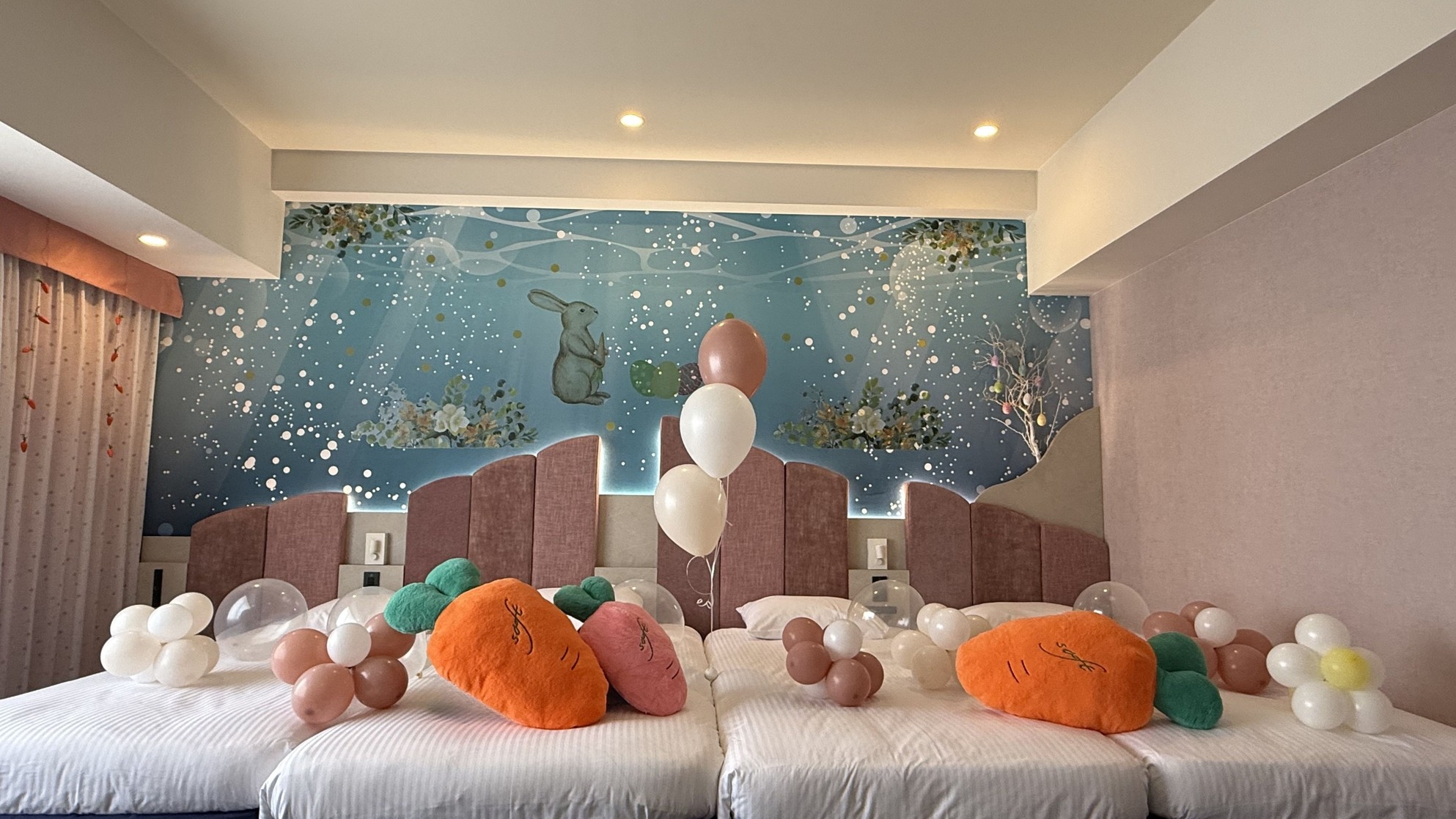 【1日1室】お花とうさぎのイースターガーデンルーム☆＜バルーンデコレーション付/食事なし＞