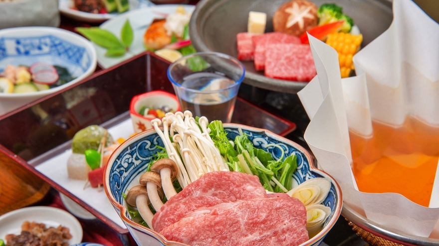 【直前割】認証近江牛会席が1100円OFF★近江牛陶板焼×近江牛小鍋食べ比べ＜2食付＞