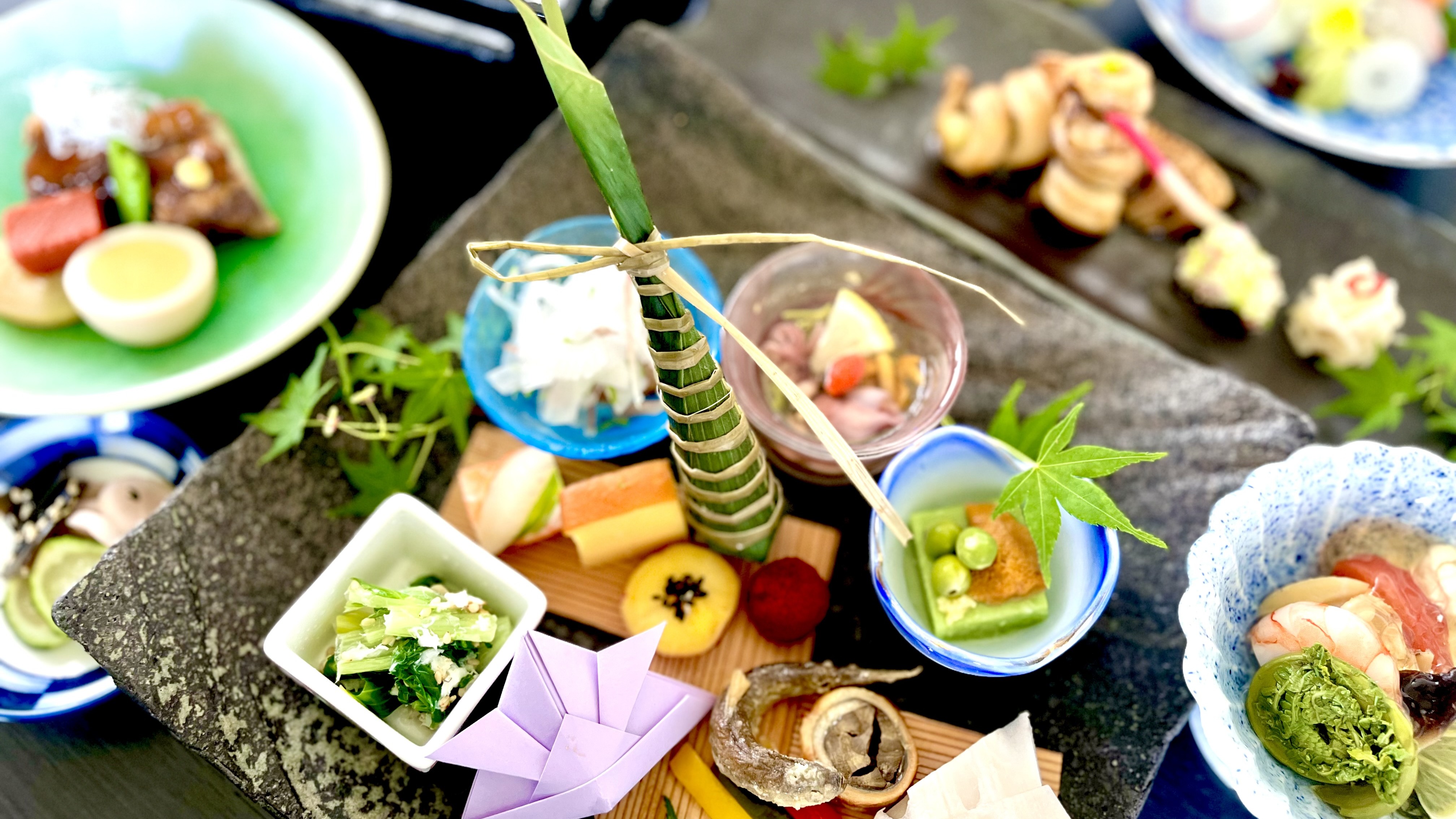*【5月会席一例】季節の食材を使ったお料理の数々をご堪能ください。