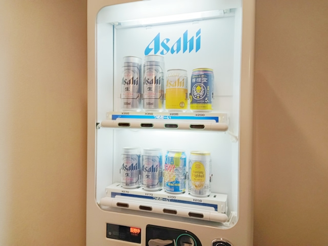 アルコール自販機　7階にあります。