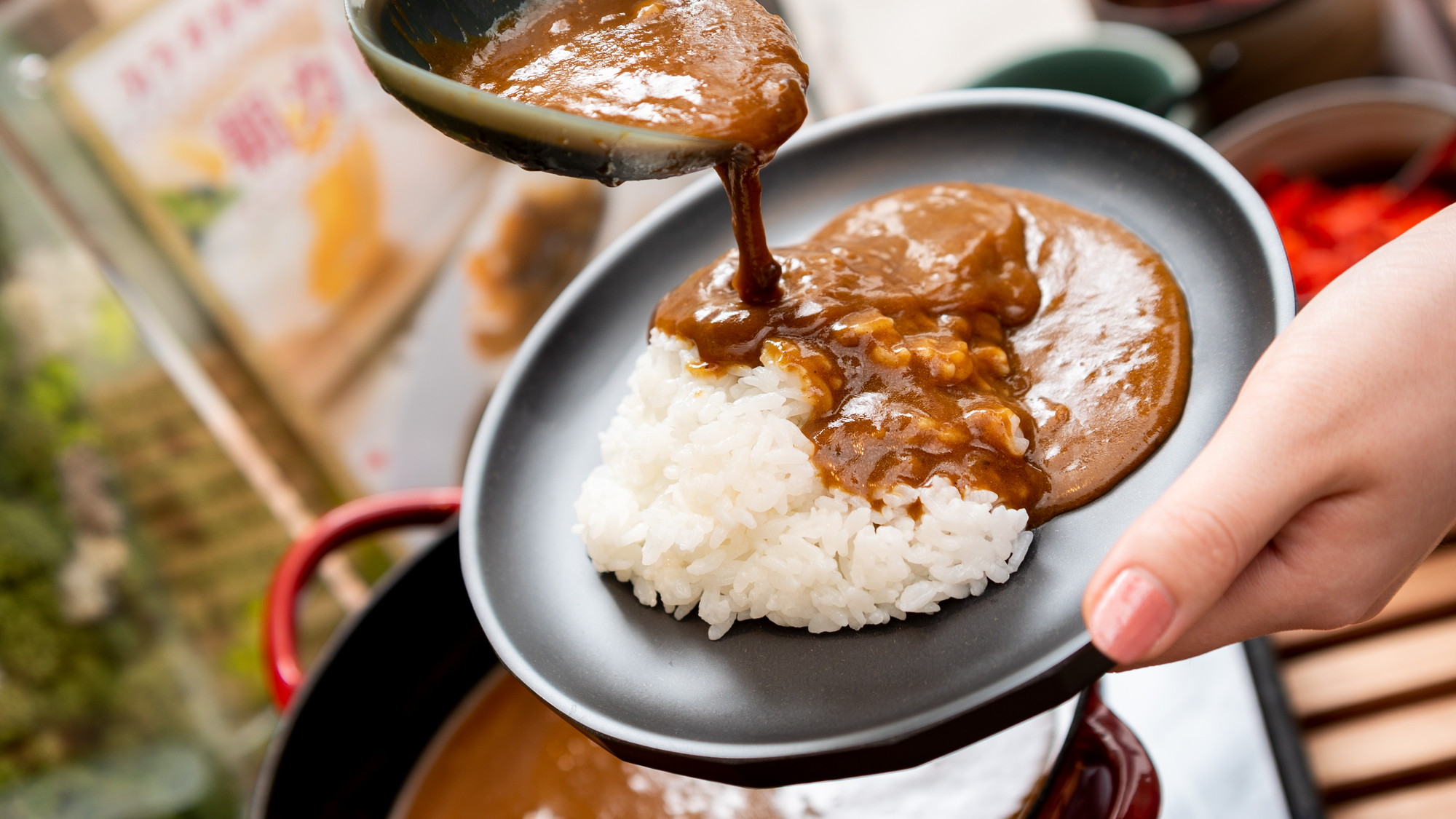 カレーとご飯の相性は抜群です！