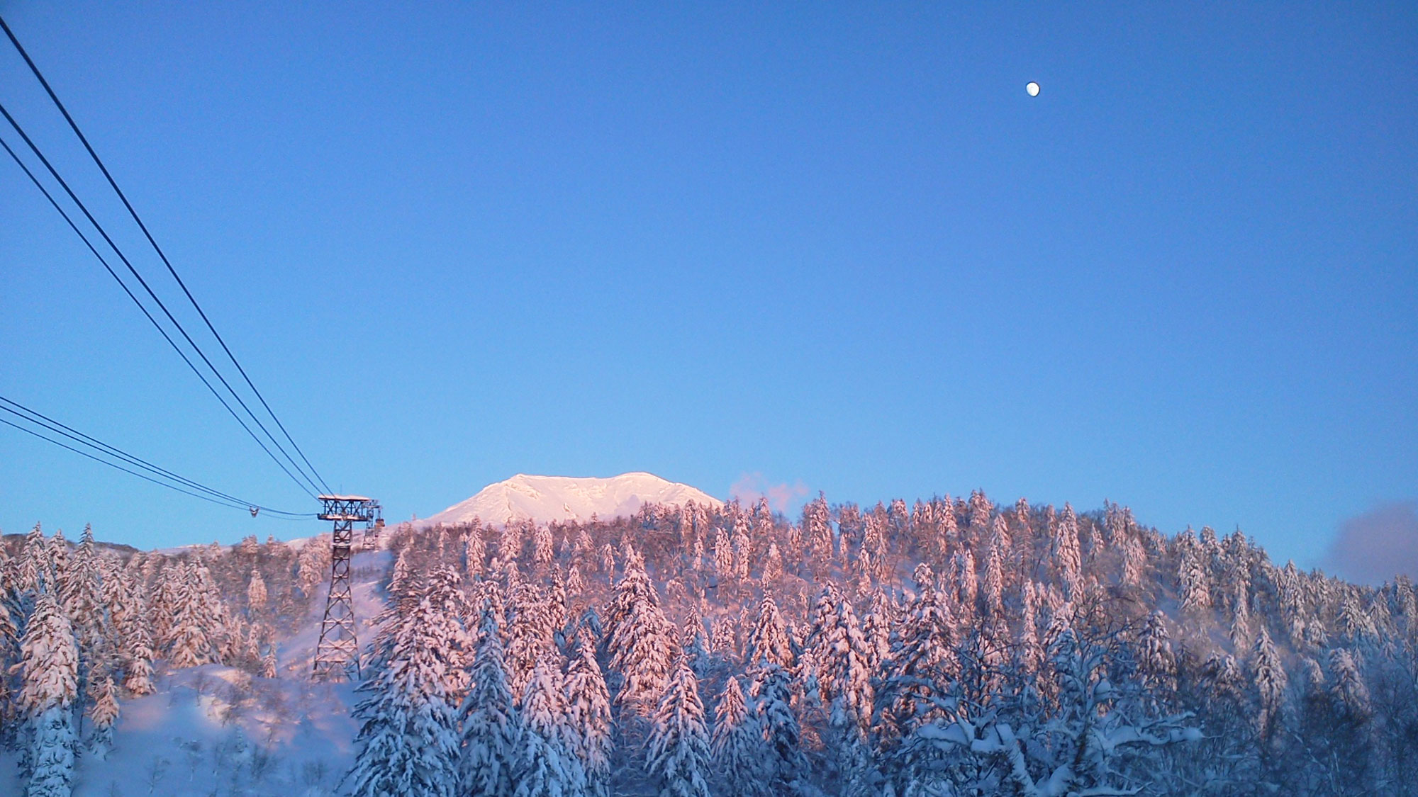 旭岳の冬・夕景