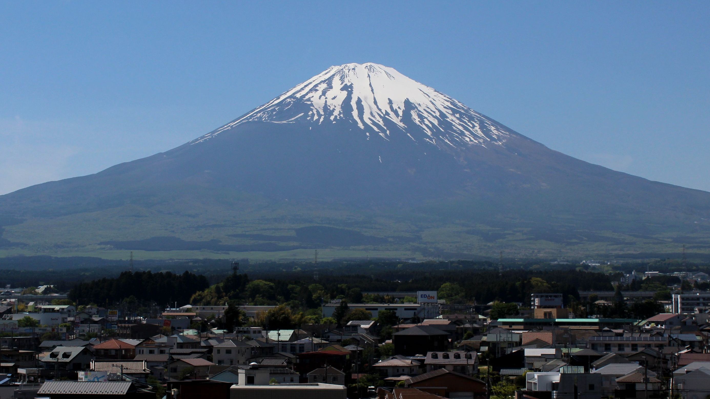 客室からの富士山