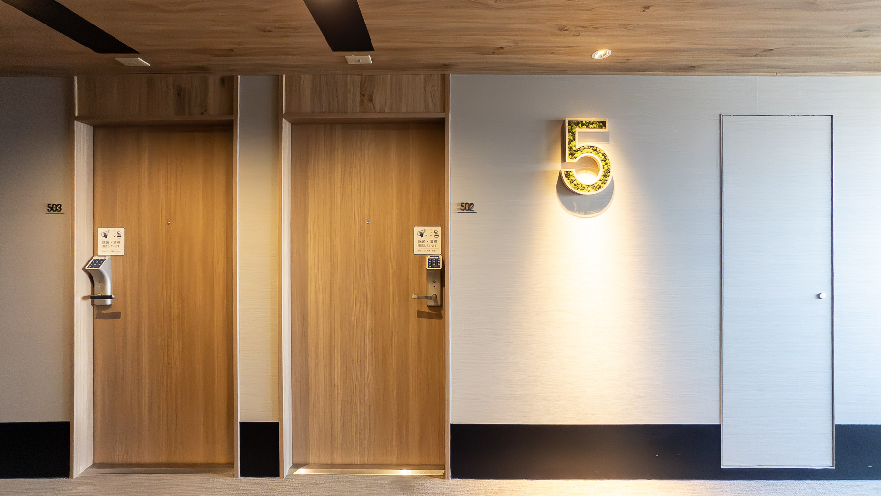 清潔感あふれる廊下