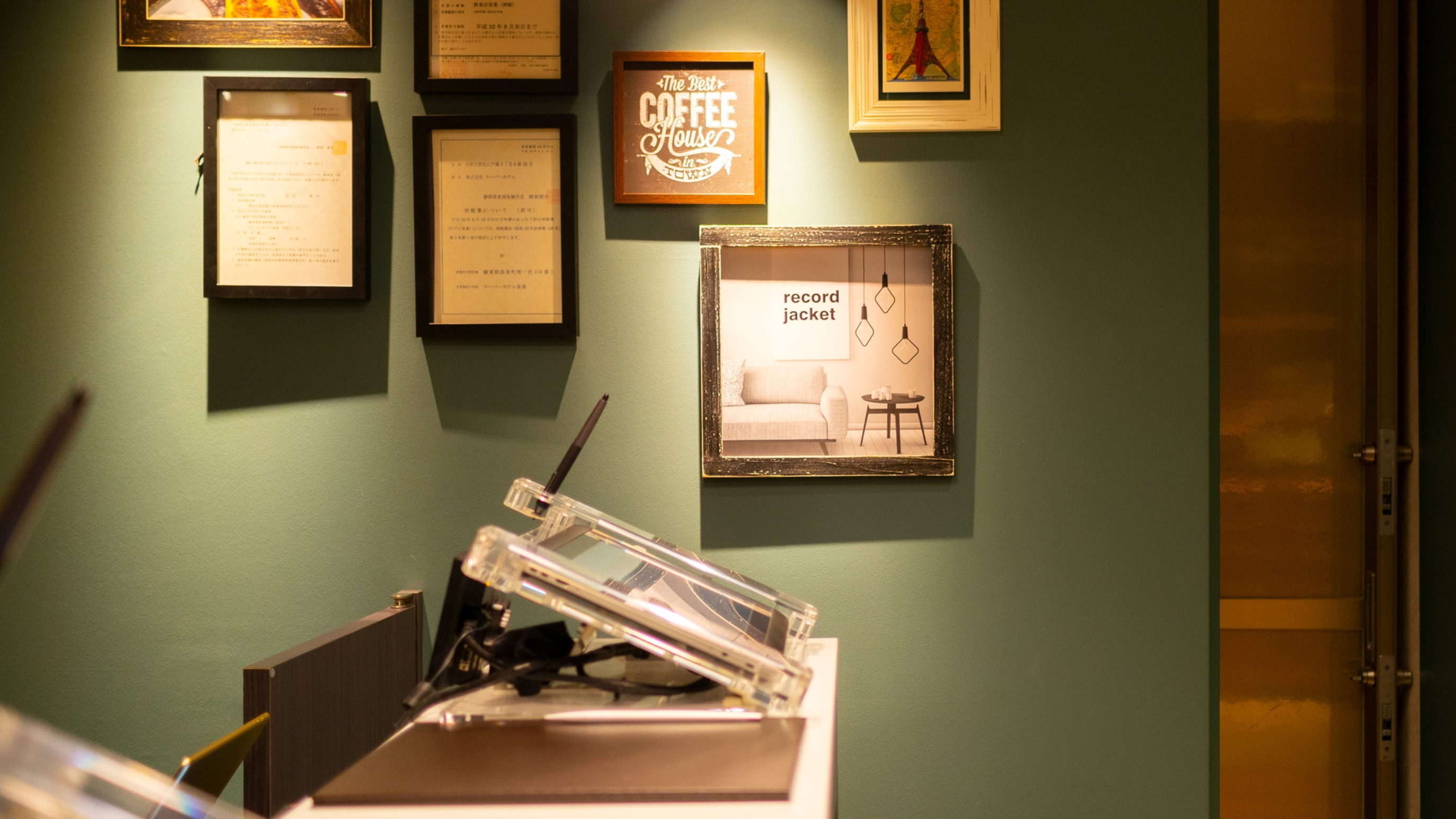 タブレットにてチェックイン