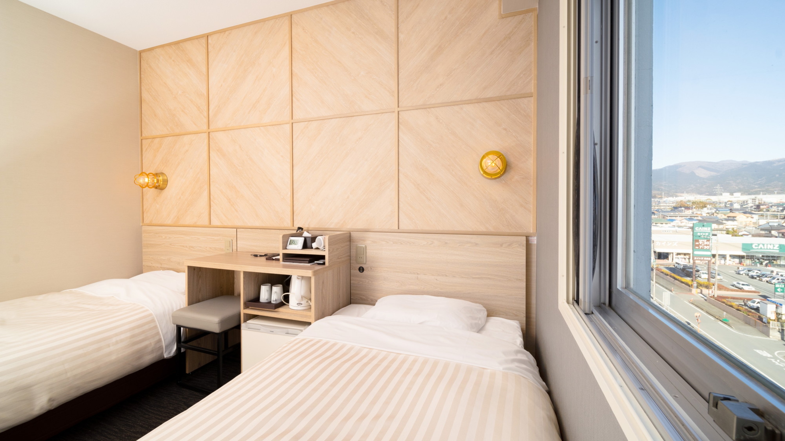 100㎝幅のベッドを2台ご用意♪