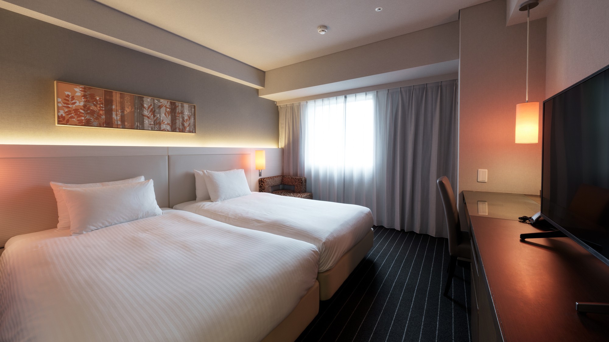 リラックスツインルーム 一例｜23平米／ベッド幅110cm／禁煙