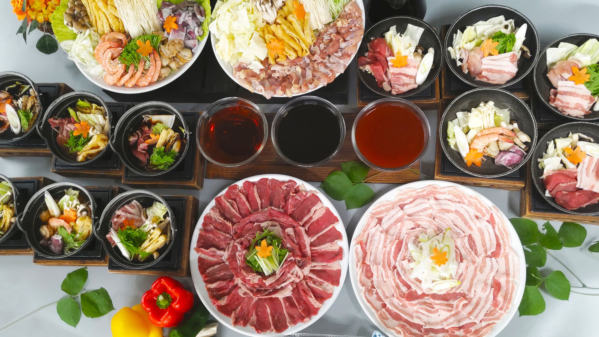 【9～11月夕食バイキング】秋の鍋＆鉄板焼き