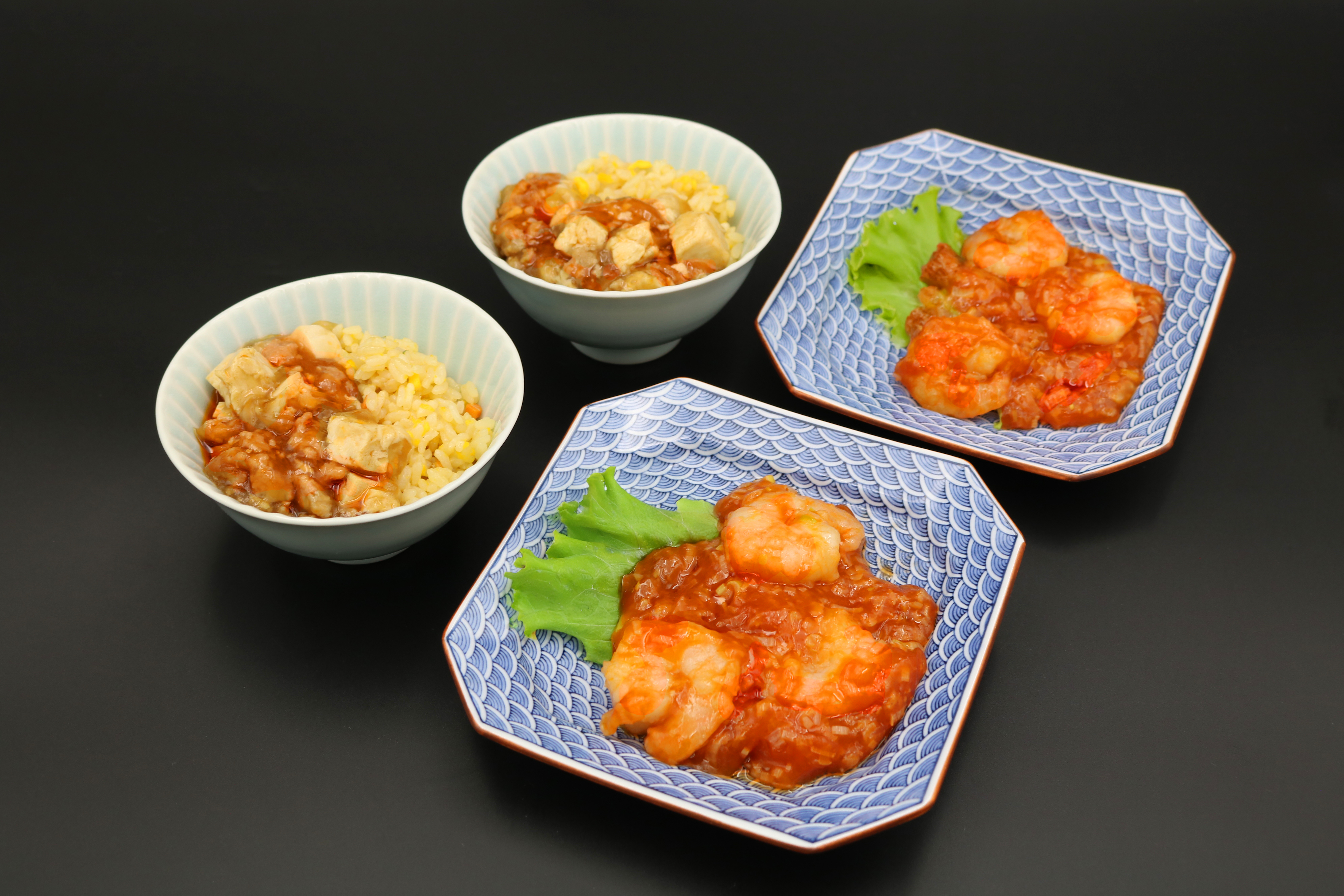 長崎ランタンフェア限定｜夕食　会席】コク旨 麻婆豆腐の餡かけ炒飯/海老の香味チリソース