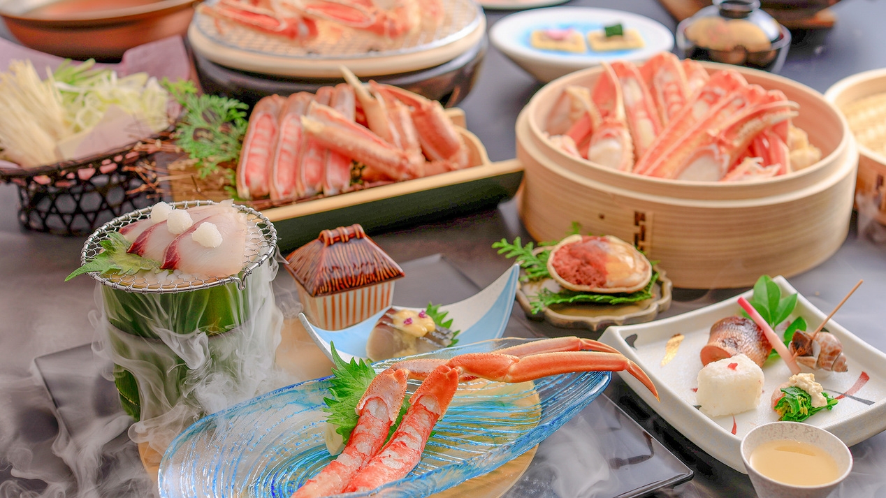 【美味少量】・直前予約も・量少な目で私にぴたり。ゆったり嗜む会話とお酒と冬旬味●蟹会席［F2］