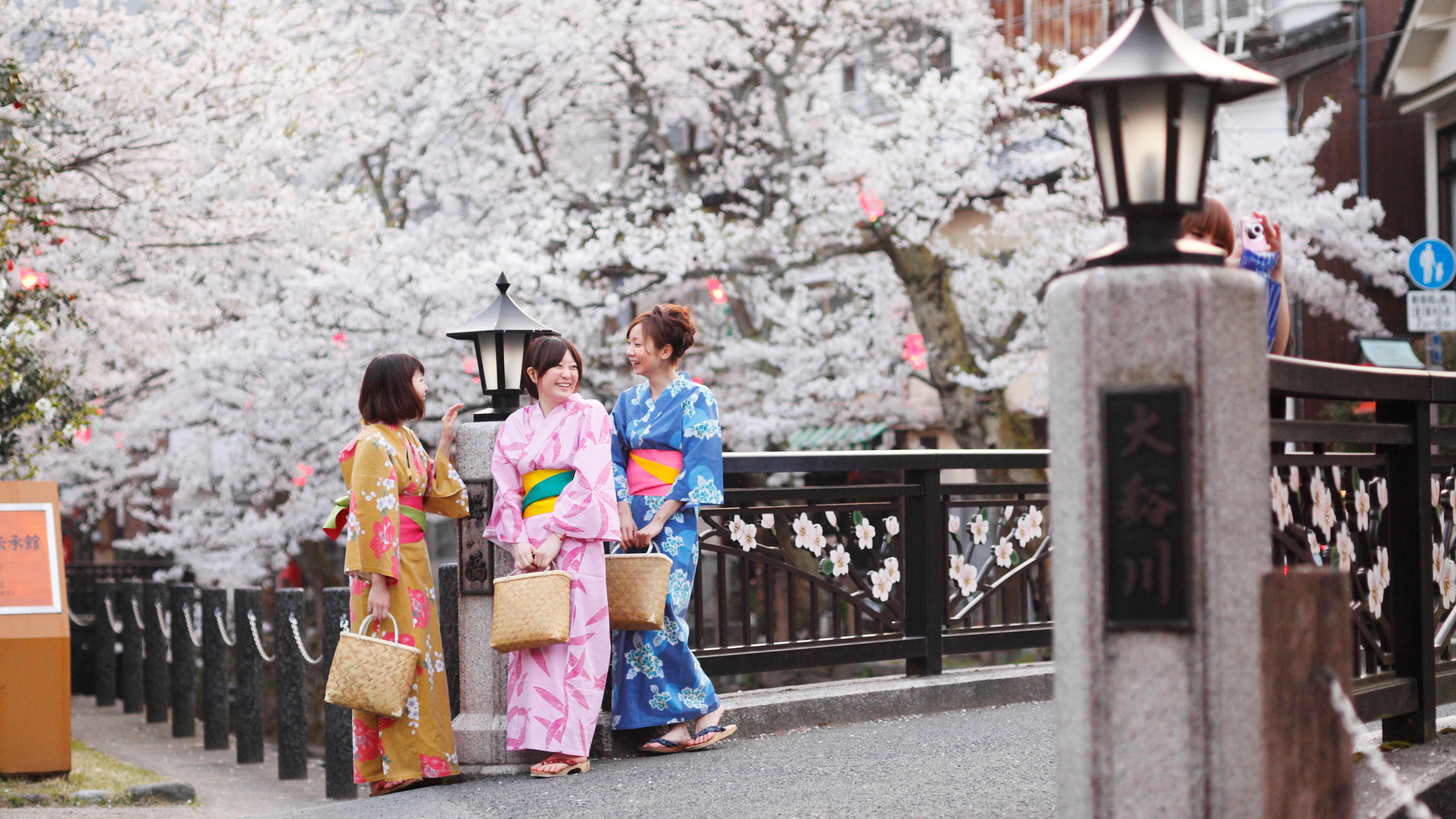 春の城崎街歩き